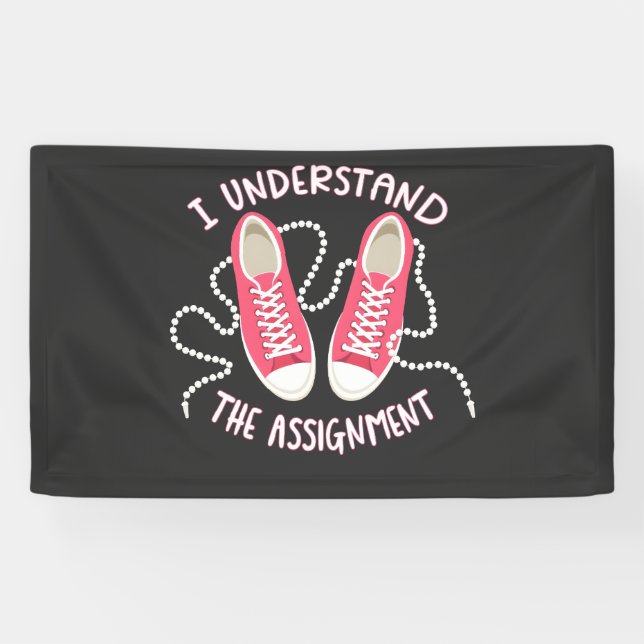 Lona Entiendo el trabajo de Chucks y Perlas (Horizontal)