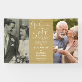 Lona Entonces Y ahora 2 Foto 50 Aniversario Bienvenidos