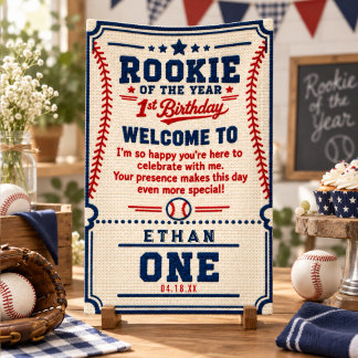 Lona Entrada de béisbol al crochet para el 1er cumpleañ