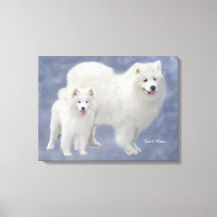 Lona envuelta arte 24X18 del samoyedo "