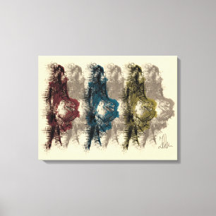 Lona envuelta decoración moderna de la pared