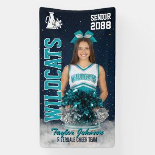Lona Equipo de Animadoras Foto Deportiva Personalizada 