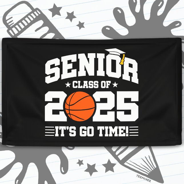 Lona Equipo de baloncesto Clase 2025 Graduación Senior  (Subido por el creador)