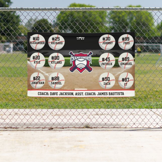Lona Equipo de béisbol (In situ)