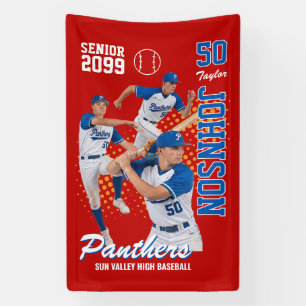 Lona Equipo de béisbol Foto personalizada Noche de mayo