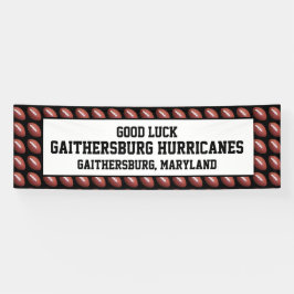 Lona Equipo de fútbol, texto personalizado, buena suert