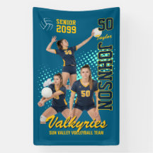Equipo de Voleibol Foto Personalizada Noche de Vet