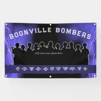 Lona Equipo Deportivo Purple Baseball Softball Dugout