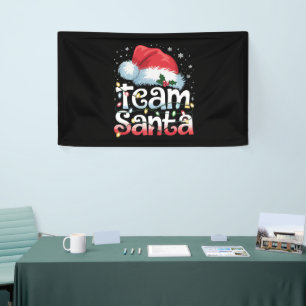 Lona Equipo Santa Claus Navidad Familia Pijama Coordina
