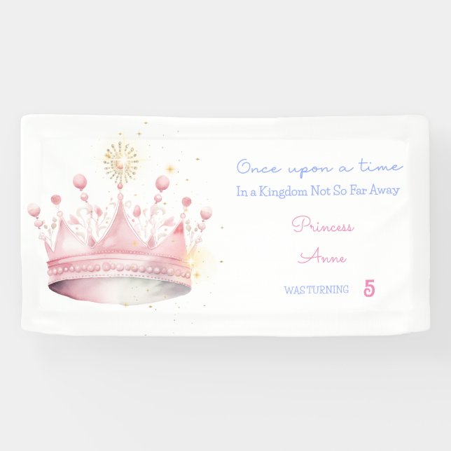 Lona Érase una vez el cumpleaños de la princesa (Horizontal)