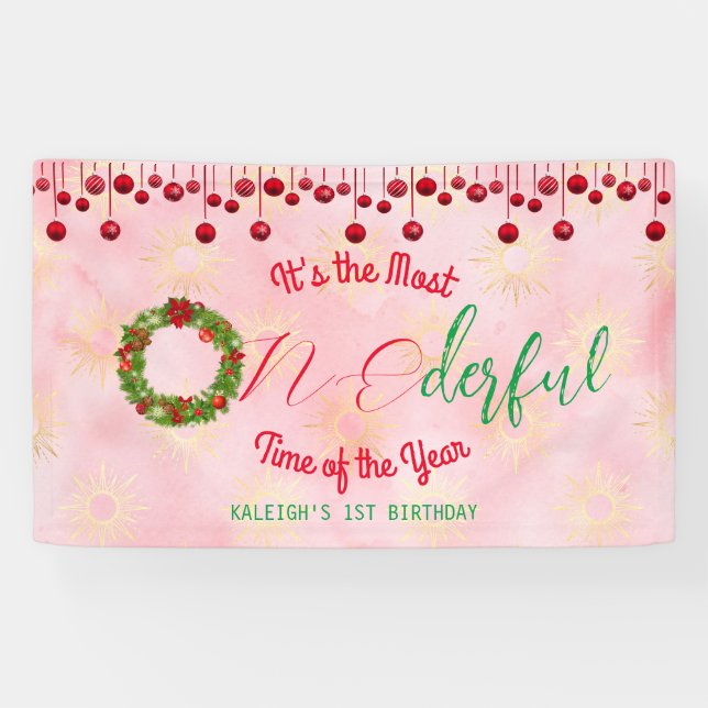 Lona Es el momento más maravilloso del año (Horizontal)