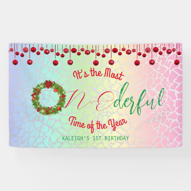 Lona Es el momento más maravilloso del año (Horizontal)