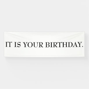 Lona ES SU bandera del CUMPLEAÑOS