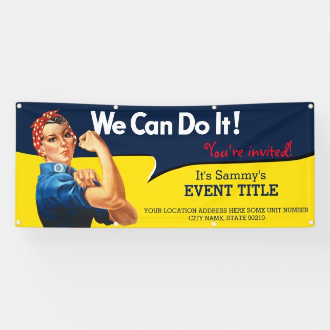 Lona Es su fuente personalizada del acontecimiento de (Horizontal)