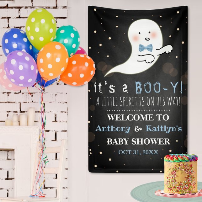 Lona ¡Es un Boo-y! Baby Shower de Little Spirit Hallowe (Subido por el creador)