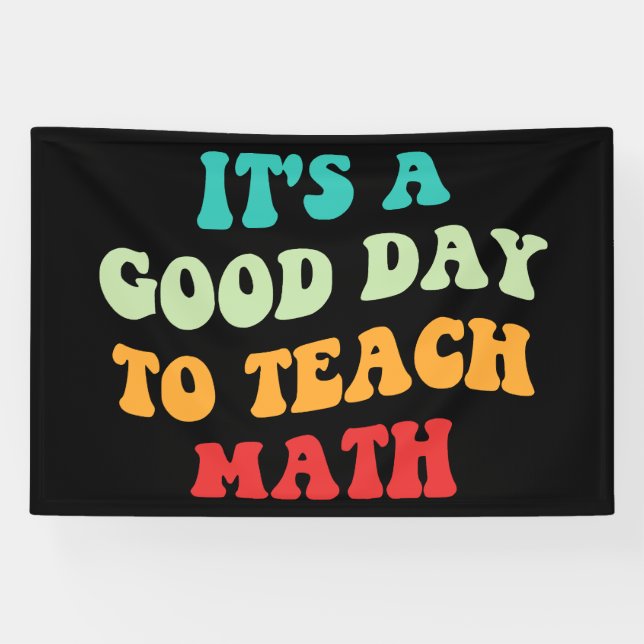 Lona Es un buen día para enseñar matemáticas I (Horizontal)