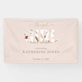 Lona Es un Chica Rubor Baby Shower