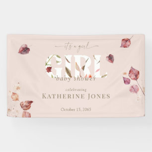 Lona Es un Chica Rubor Fall Baby Shower