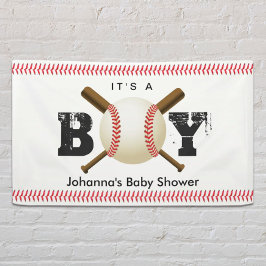 Lona Es un niño de béisbol con el título de Baby Shower