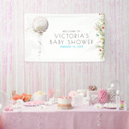 Lona Es una niña | Banner de bienvenida para baby showe