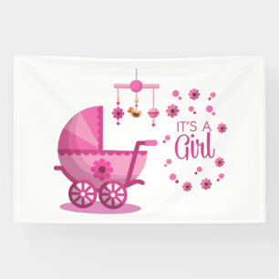 Lona Es una niña Banner de vinilo 4x6