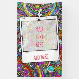 Lona Esbozo de arte de fantasía - Flores abstractas 1