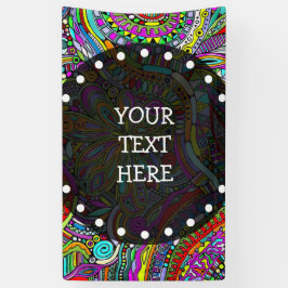 Lona Esbozo de arte de fantasía - Flores abstractas 1