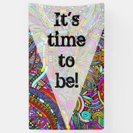 Lona Esbozo de arte de fantasía - Flores abstractas 1