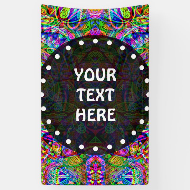 Lona Esbozo de arte de fantasía - Resumen de Neon Shift (Vertical)