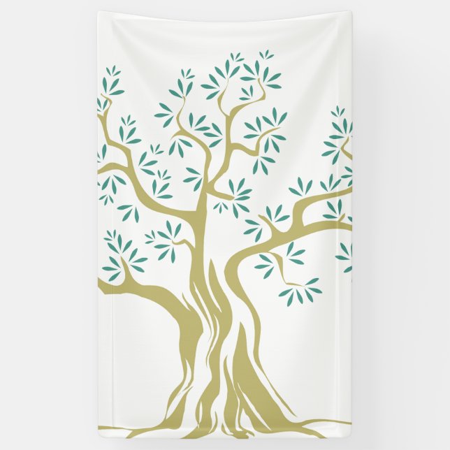 Lona Esbozo de olivo (Vertical)