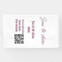 Lona Escanear para compartir etiqueta en código QR de r