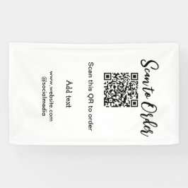 Lona Escanear para ordenar escanear código QR añadir si