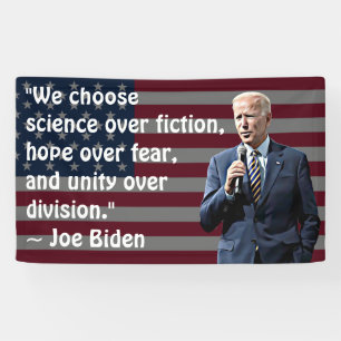 Lona Escogemos la cita de Ciencia y Esperanza Joe Biden