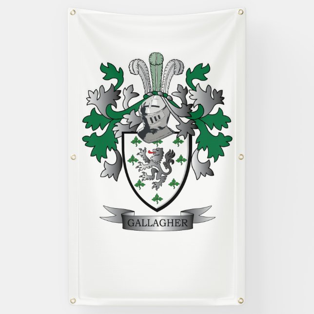 Lona Escudo de armas de Gallagher (Vertical)