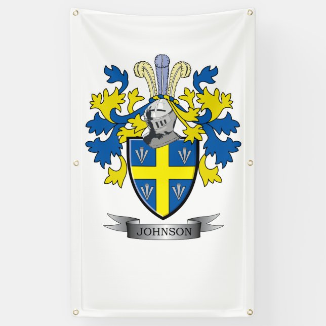 Lona Escudo de armas de Johnson (Vertical)