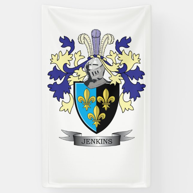Lona Escudo de armas del escudo de la familia de (Vertical)