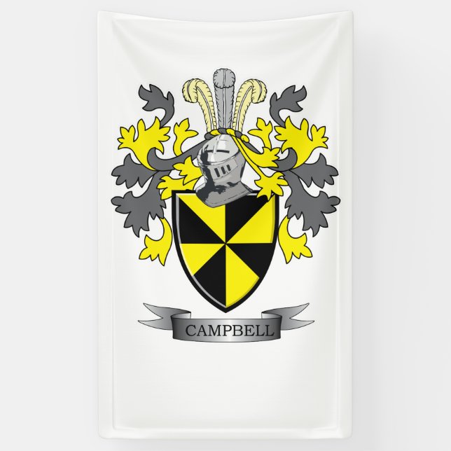 Lona Escudo de armas del escudo de la familia de (Vertical)
