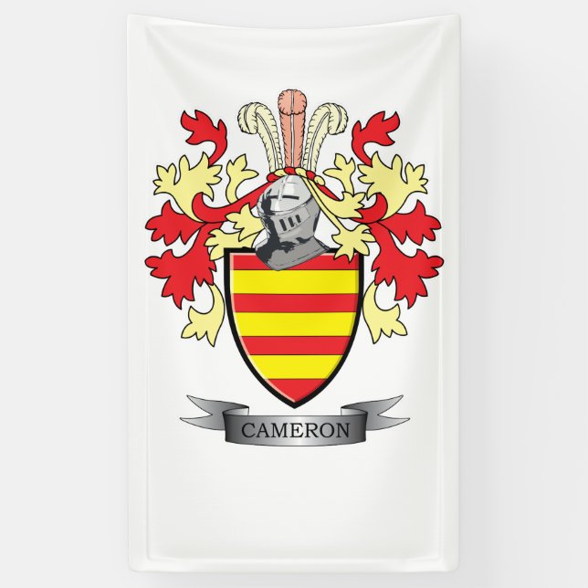 Lona Escudo de armas del escudo de la familia de (Vertical)