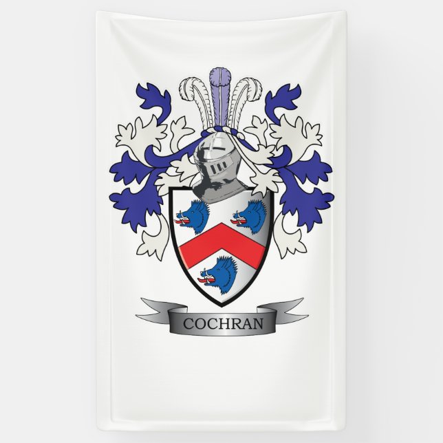 Lona Escudo de armas del escudo de la familia de (Vertical)