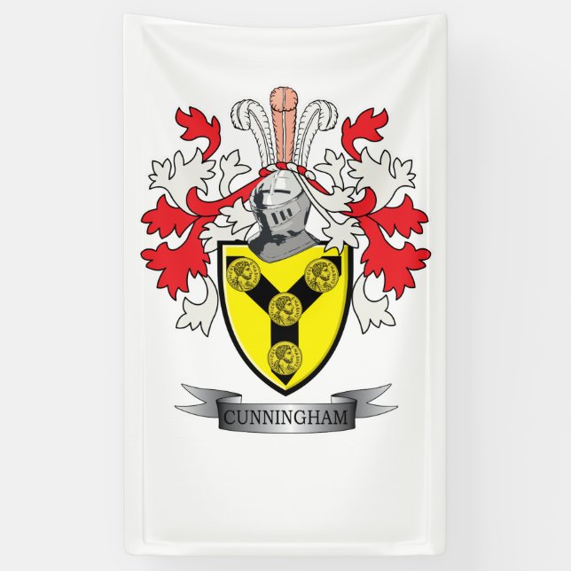Lona Escudo de armas del escudo de la familia de (Vertical)