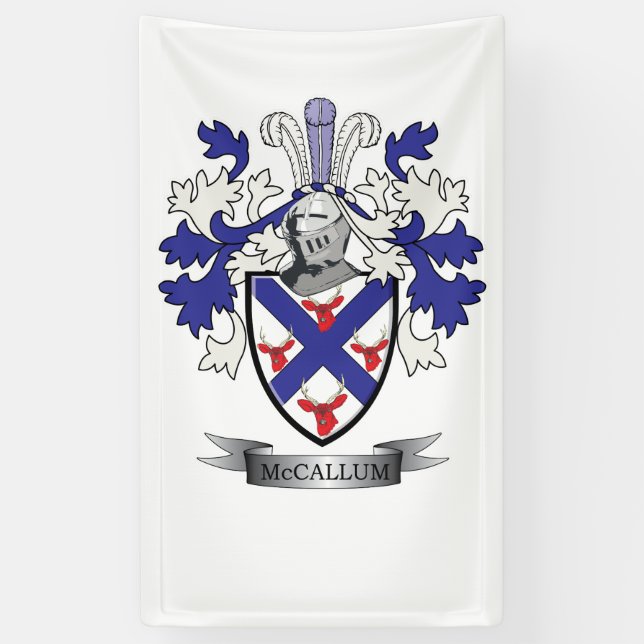 Lona Escudo de armas del escudo de la familia de (Vertical)