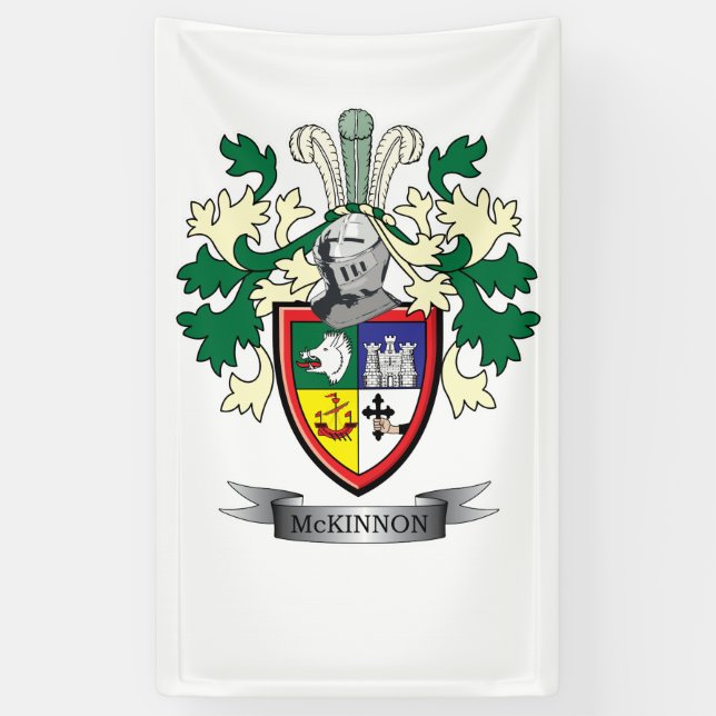 Lona Escudo de armas del escudo de la familia de (Vertical)