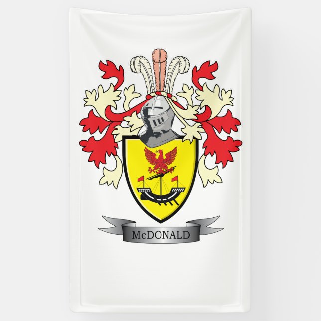 Lona Escudo de armas del escudo de la familia de (Vertical)