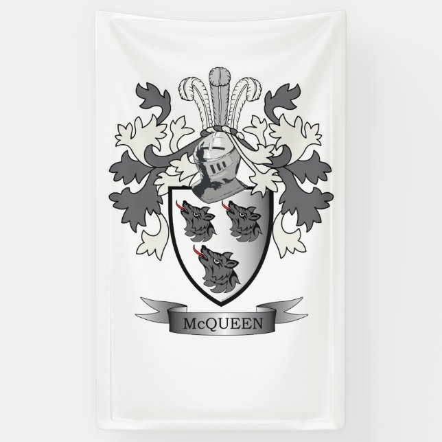Lona Escudo de armas del escudo de la familia de (Vertical)