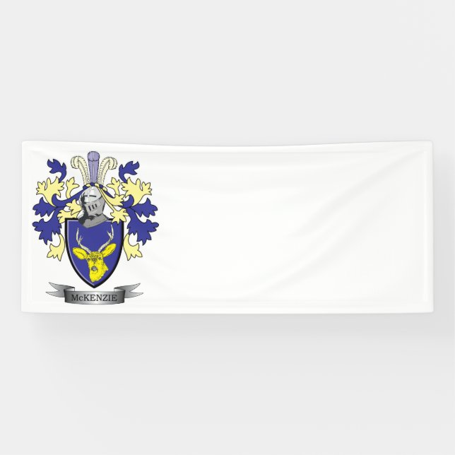 Lona Escudo de armas del escudo de la familia de (Horizontal)