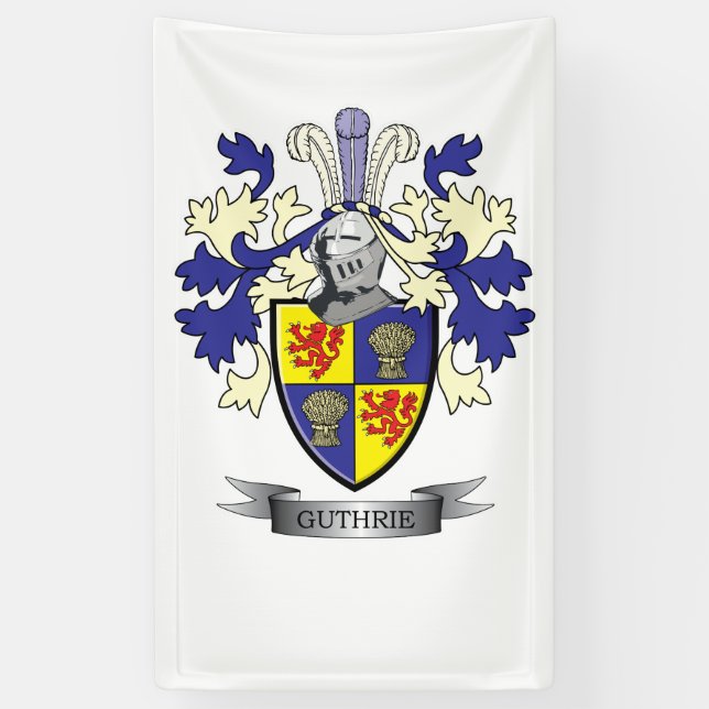 Lona Escudo de armas del escudo de la familia de (Vertical)