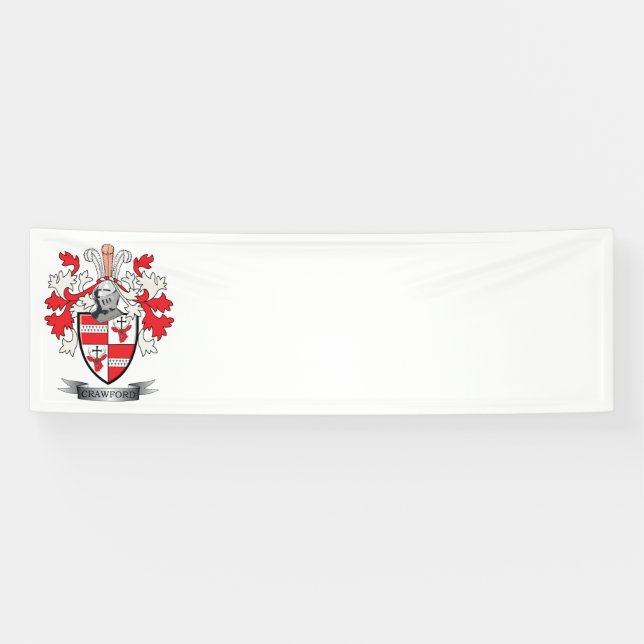 Lona Escudo de armas del escudo de la familia de (Horizontal)