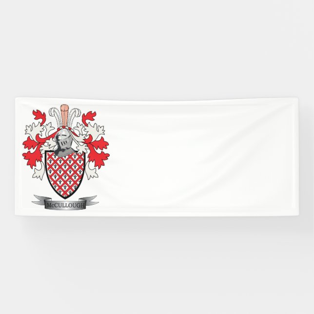 Lona Escudo de armas del escudo de la familia de (Horizontal)