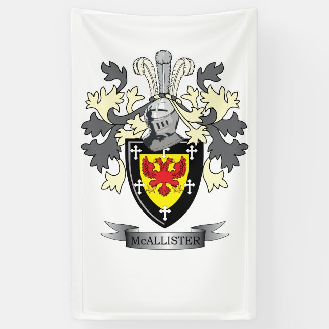 Lona Escudo de armas del escudo de la familia de (Vertical)