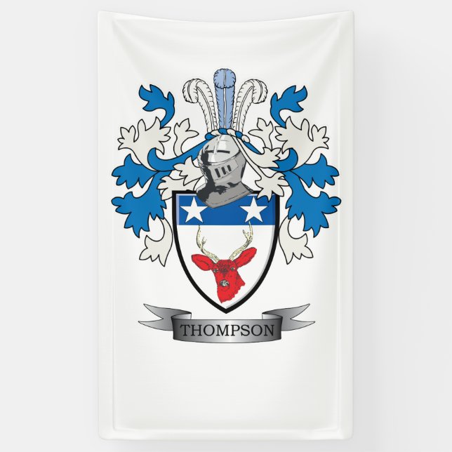 Lona Escudo de armas del escudo de la familia de (Vertical)